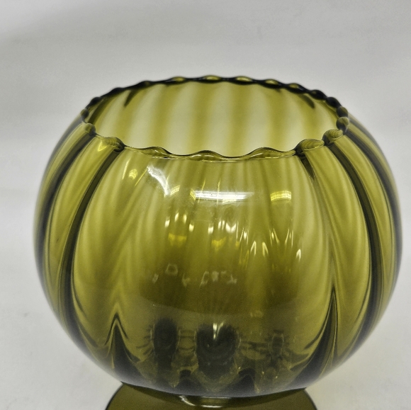 EMPOLI Mid-century art glass brandy glass vintage 1960s - Picture 4 of 6